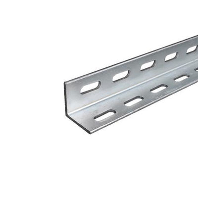 OEM hierro galvanizado con ranuras en el sistema de construcción de ángulos de 90 grados