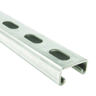 Hot Rolled Solid Strut Channel with 9/16 Inch Hole Size and 10 Feet Length for 200 Lbs Weight Capacity