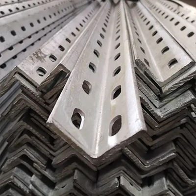 L en forma de ranura con vigas de ángulo recto 90 grados galvanizado reforzado pre perforado