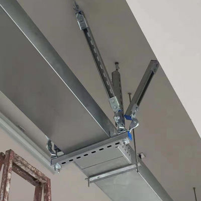 HDG Cable de acero galvanizado Sísmico de soporte de soporte de oscilación longitudinal