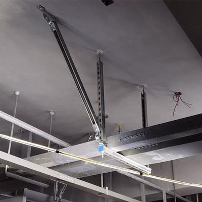 HDG Cable de acero galvanizado Sísmico de soporte de soporte de oscilación longitudinal