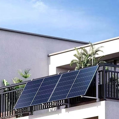 Panel fotovoltaico de perfil bajo soportes de techo solares montaje inclinado para autocaravana techo plano
