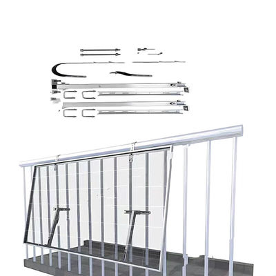 Panel solar de techo corrugado de pizarra, soportes de rieles de montaje OEM flexible