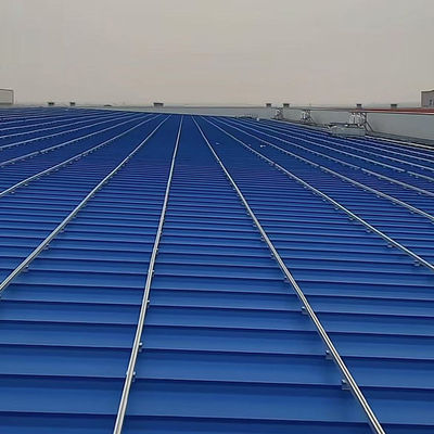 Panel solar de techo corrugado de pizarra, soportes de rieles de montaje OEM flexible